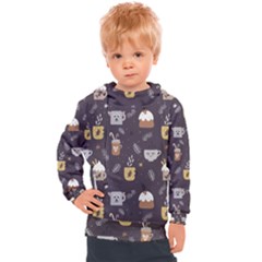 Winter Love Kids  Hooded Pullover by designsbymallika