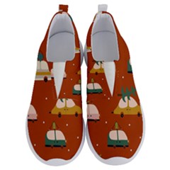 Cute Merry Christmas And Happy New Seamless Pattern With Cars Carrying Christmas Trees No Lace Lightweight Shoes by EvgeniiaBychkova