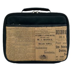 Antique Newspaper 1888 Lunch Bag by ArtsyWishy