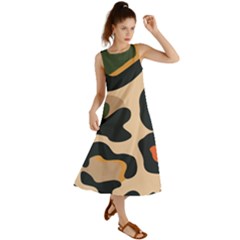 Exotic Leopard Skin Design Summer Maxi Dress by ArtsyWishy