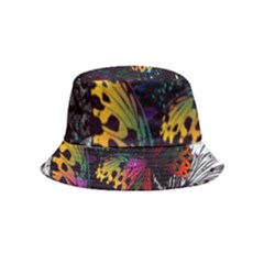 Butterfly Floral Pattern Inside Out Bucket Hat (kids)