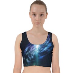 The Galaxy Velvet Racer Back Crop Top by ArtsyWishy