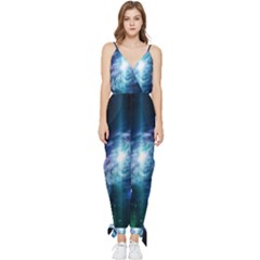 The Galaxy Sleeveless Tie Ankle Jumpsuit by ArtsyWishy