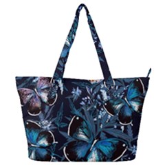 Beautiful Blue Butterflies  Full Print Shoulder Bag by ArtsyWishy