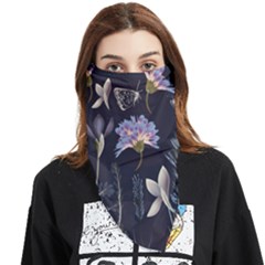 Butterflies And Flowers Painting Face Covering Bandana (triangle) by ArtsyWishy
