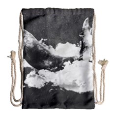 Whale Dream Drawstring Bag (large) by goljakoff