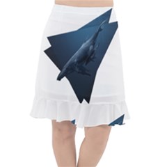 Blue Whales Fishtail Chiffon Skirt by goljakoff