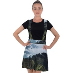 Mountain Landscape Velvet Suspender Skater Skirt by goljakoff