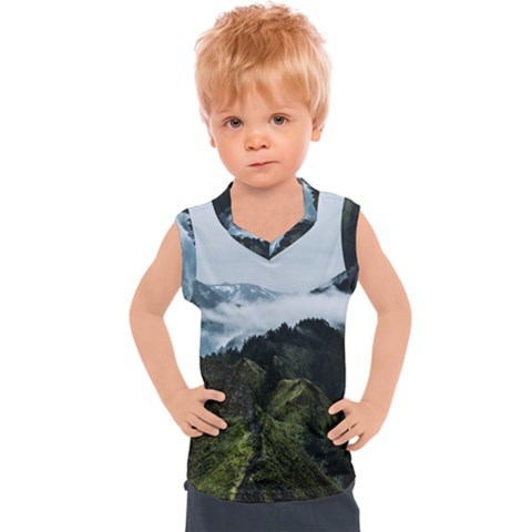 Mountain Landscape Kids  Sport Tank Top by goljakoff