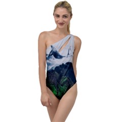 Blue Whales Dream To One Side Swimsuit by goljakoff