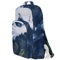 Blue Whales Dream Double Compartment Backpack by goljakoff