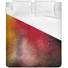 Red Galaxy Paint Duvet Cover (california King Size) by goljakoff