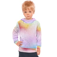 Rainbow Splashes Kids  Hooded Pullover by goljakoff