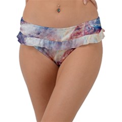 Galaxy Paint Frill Bikini Bottom by goljakoff