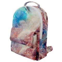 Galaxy Paint Flap Pocket Backpack (small) by goljakoff