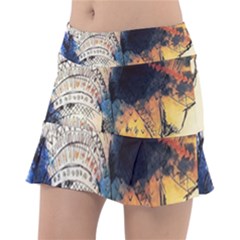 Elephant Mandala Tennis Skorts by goljakoff