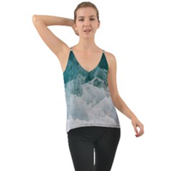 Blue Waves Chiffon Cami by goljakoff