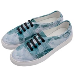 Blue Waves Women s Classic Low Top Sneakers by goljakoff