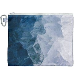 Blue Waves Canvas Cosmetic Bag (xxxl) by goljakoff