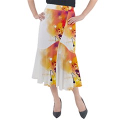 Autumn Midi Mermaid Skirt by goljakoff