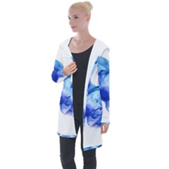 Blue Smoke Longline Hooded Cardigan by goljakoff