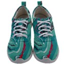 Green Vivid Marble Pattern 2 Mens Athletic Shoes View1
