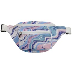 Rose And Blue Vivid Marble Pattern 11 Fanny Pack by goljakoff