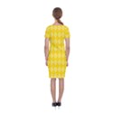 Yellow Diamonds Classic Short Sleeve Midi Dress View2