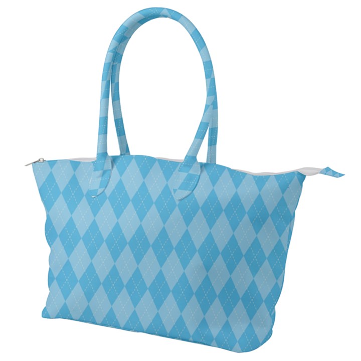 Baby Blue Design Canvas Shoulder Bag