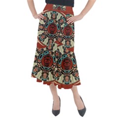 Grateful-dead-pacific-northwest-cover Midi Mermaid Skirt by Sapixe