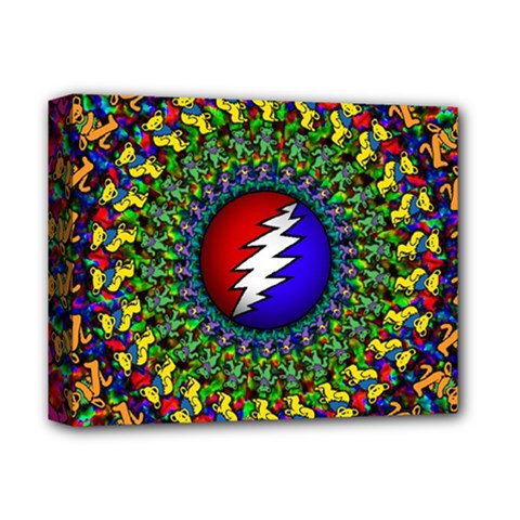 Grateful Dead Deluxe Canvas 14  X 11  (stretched) by Sapixe