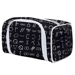 Hobo Signs Collected Inverted Toiletries Pouch by WetdryvacsLair