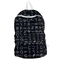 Hobo Signs Collected Inverted Foldable Lightweight Backpack by WetdryvacsLair