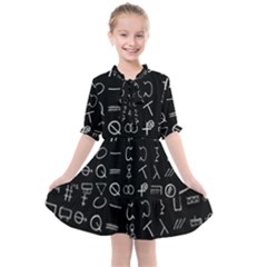 Hobo Signs Collected Inverted Kids  All Frills Chiffon Dress by WetdryvacsLair