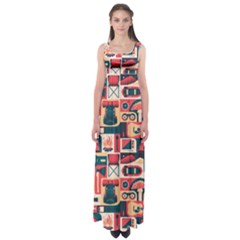 Guitar And Trip Empire Waist Maxi Dress by designsbymallika