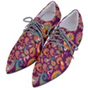 Paisley Purple Pointed Oxford Shoes View2