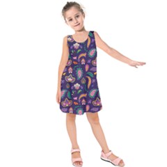 Paisley Print 2 Kids  Sleeveless Dress by designsbymallika