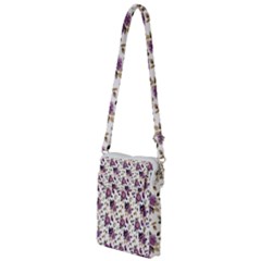 Pretty Dark Magenta Flowers Multi Function Travel Bag by designsbymallika