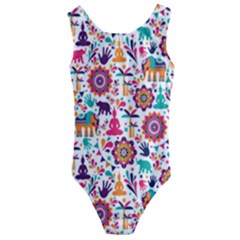 Indian Love Kids  Cut-out Back One Piece Swimsuit by designsbymallika