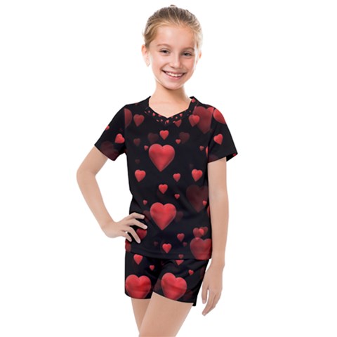 Multicoeur Kids  Mesh Tee And Shorts Set by sfbijiart