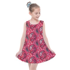 Baatik Red Pattern Kids  Summer Dress by designsbymallika