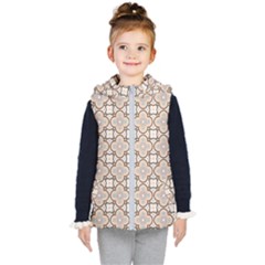 Ornamental Pattern 3 Kids  Hooded Puffer Vest by designsbymallika