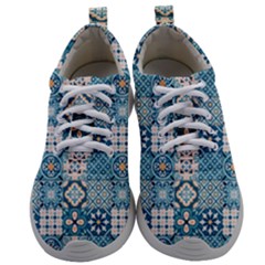 Ceramic Tile Pattern Mens Athletic Shoes by designsbymallika