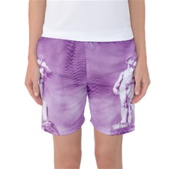 Modul Statue Greek Athlete Vaporwave Women s Basketball Shorts by GrenarLab