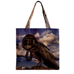 Apocalyptic Future Concept Artwork Zipper Grocery Tote Bag by dflcprintsclothing
