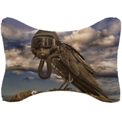Apocalyptic Future Concept Artwork Seat Head Rest Cushion by dflcprintsclothing