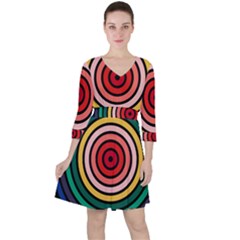 Nine 9 Bar Rainbow Target Ruffle Dress by WetdryvacsLair