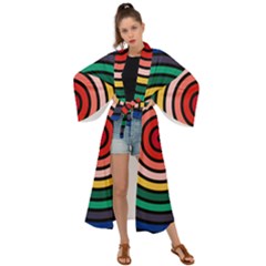 Nine 9 Bar Rainbow Target Maxi Kimono by WetdryvacsLair