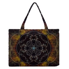 Mandala - 0005 - The Pressing Zipper Medium Tote Bag by WetdryvacsLair