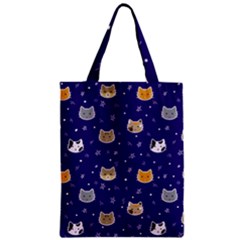 Multi Cats Zipper Classic Tote Bag by CleverGoods